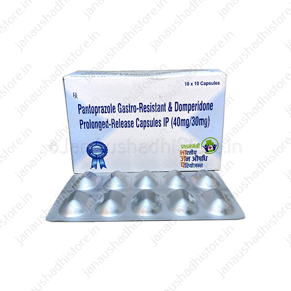 Pantoprazole 40mg and Domperidone 30mg (PR) Capsules IP